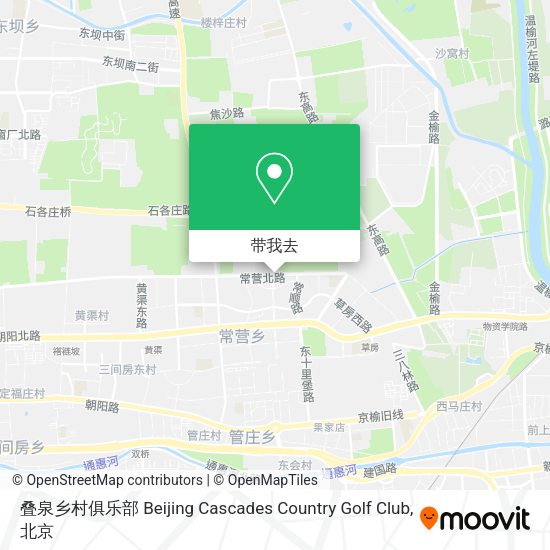叠泉乡村俱乐部 Beijing Cascades Country Golf Club地图