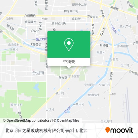 北京明日之星玻璃机械有限公司-南2门地图