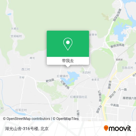 湖光山舍-316号楼地图