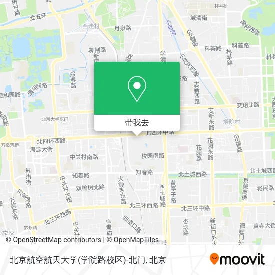 北京航空航天大学(学院路校区)-北门地图