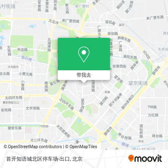 首开知语城北区停车场-出口地图
