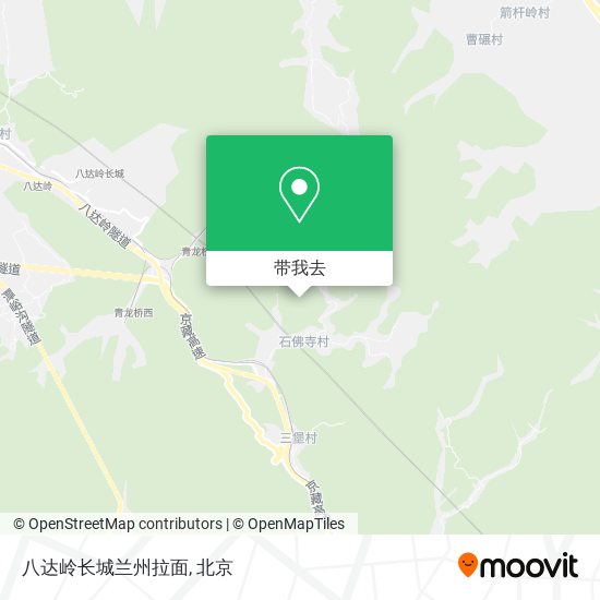 八达岭长城兰州拉面地图