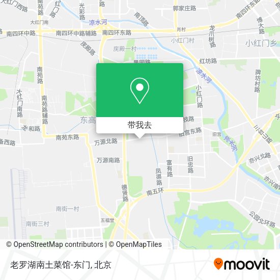 老罗湖南土菜馆-东门地图