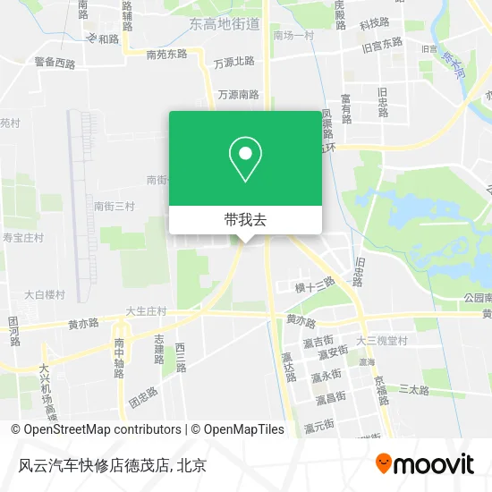 风云汽车快修店德茂店地图