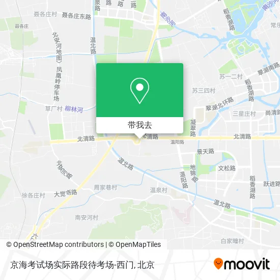 京海考试场实际路段待考场-西门地图