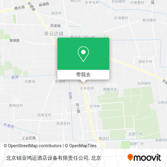 北京锦业鸿运酒店设备有限责任公司地图