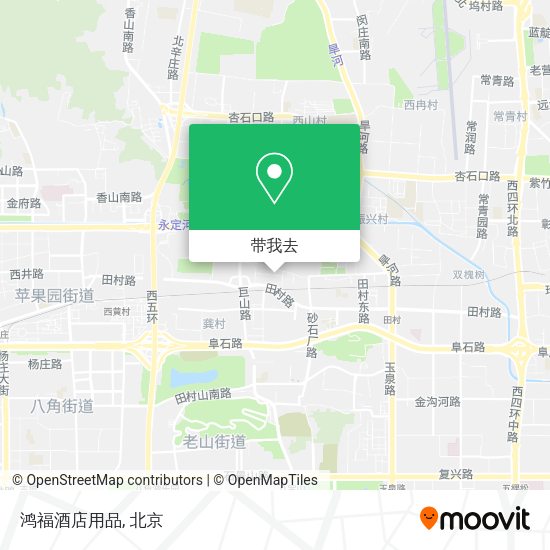鸿福酒店用品地图