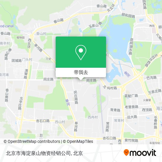 北京市海淀泉山物资经销公司地图
