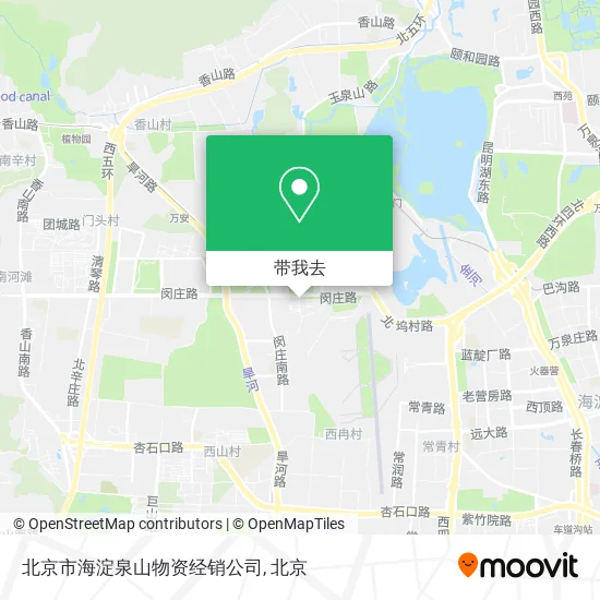 北京市海淀泉山物资经销公司地图