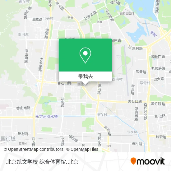 北京凯文学校-综合体育馆地图