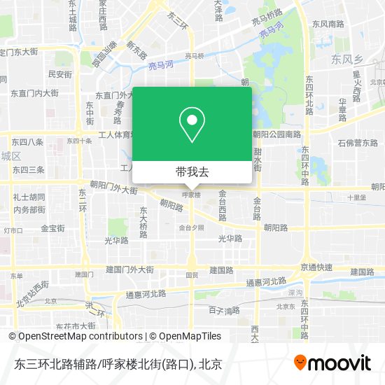 东三环北路辅路/呼家楼北街(路口)地图