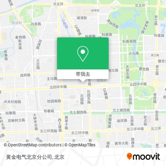 黄金电气北京分公司地图
