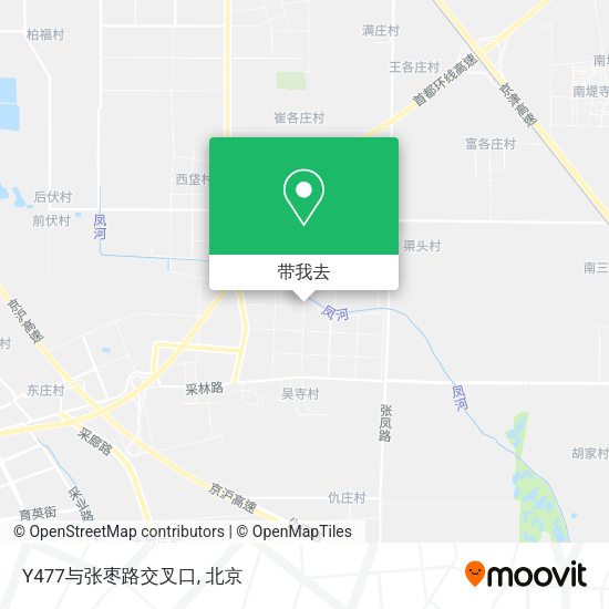 Y477与张枣路交叉口地图