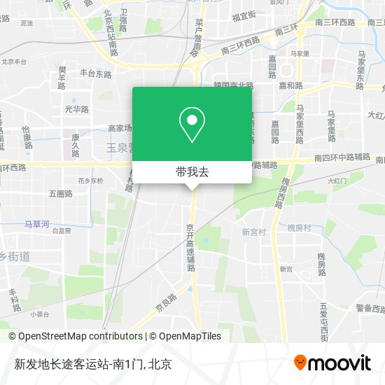 新发地长途客运站-南1门地图