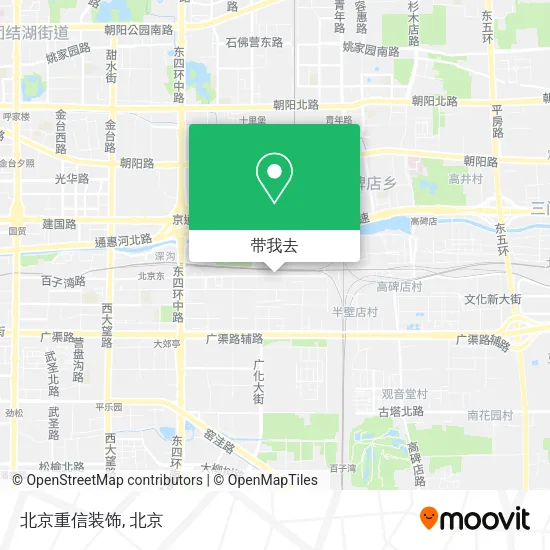 北京重信装饰地图