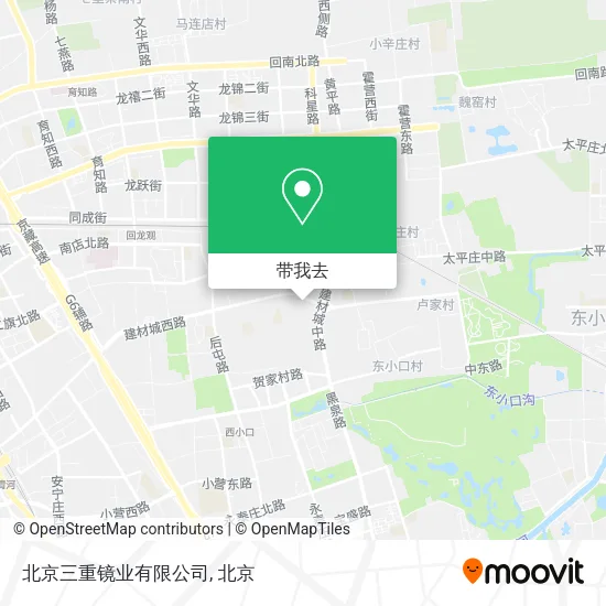 北京三重镜业有限公司地图