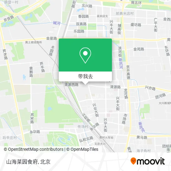 山海菜园食府地图