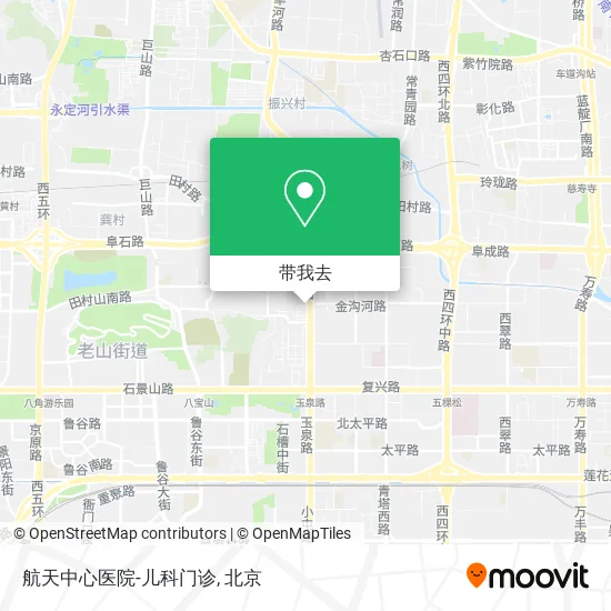 航天中心医院-儿科门诊地图