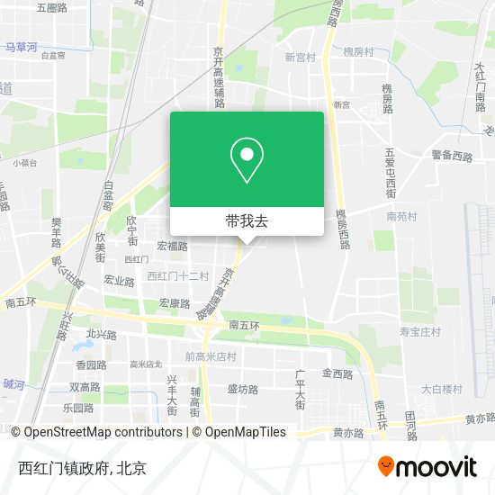 西红门镇政府地图