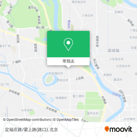 定福庄路/梁上路(路口)地图