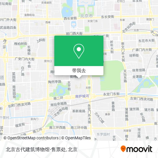 北京古代建筑博物馆-售票处地图