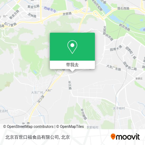北京百世口福食品有限公司地图