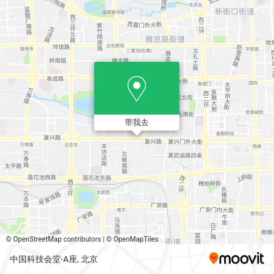 中国科技会堂-A座地图