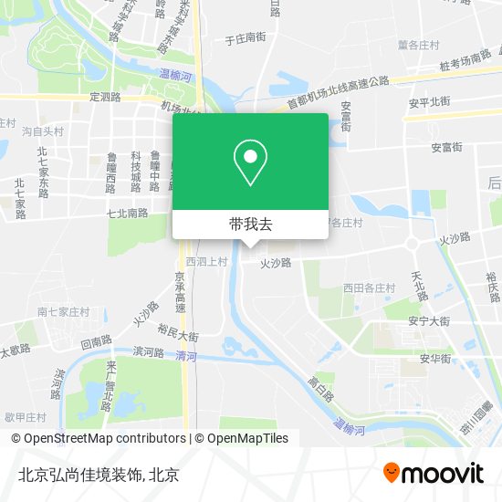 北京弘尚佳境装饰地图
