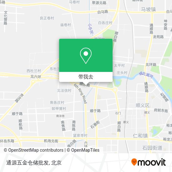 通源五金仓储批发地图