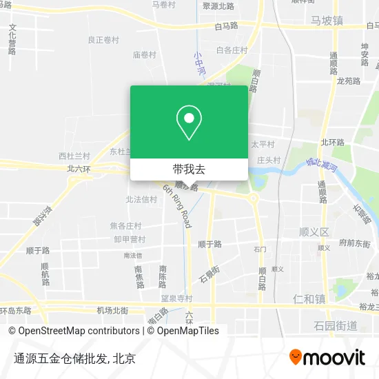 通源五金仓储批发地图