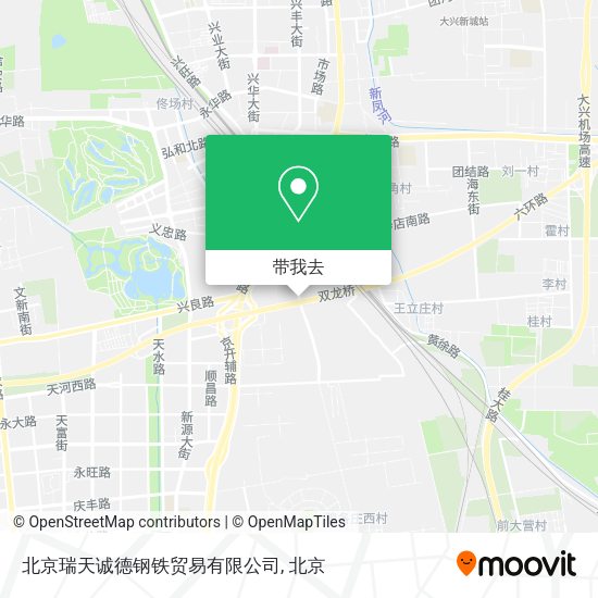 北京瑞天诚德钢铁贸易有限公司地图