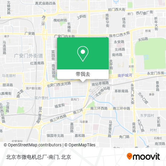 北京市微电机总厂-南门地图