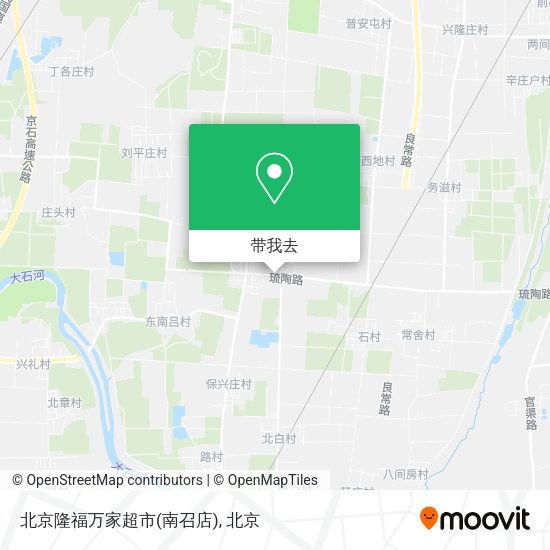北京隆福万家超市(南召店)地图