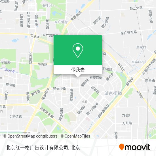 北京红一格广告设计有限公司地图