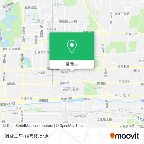 雅成二里-19号楼地图