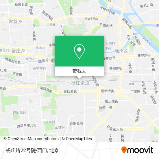 杨庄路22号院-西门地图