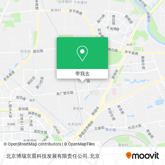 北京博瑞京晨科技发展有限责任公司地图