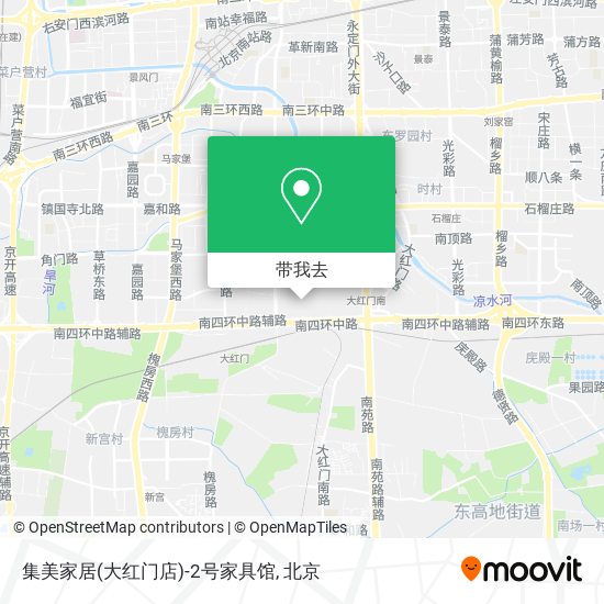 集美家居(大红门店)-2号家具馆地图