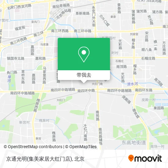 京通光明(集美家居大红门店)地图
