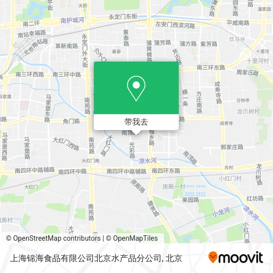 上海锦海食品有限公司北京水产品分公司地图