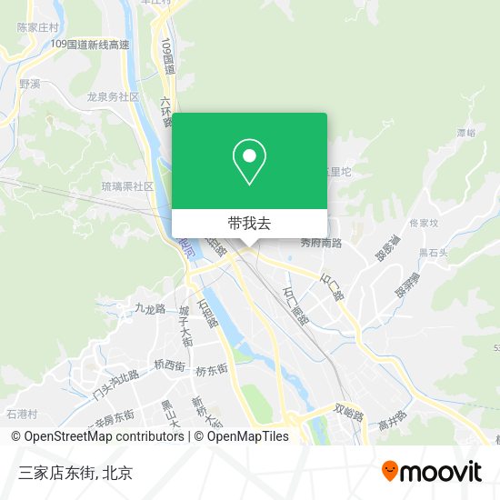 三家店东街地图