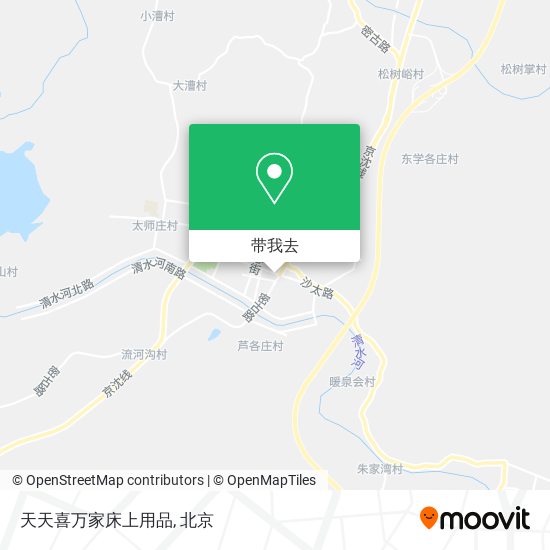 天天喜万家床上用品地图