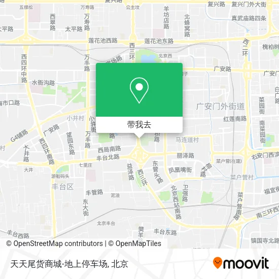 天天尾货商城-地上停车场地图