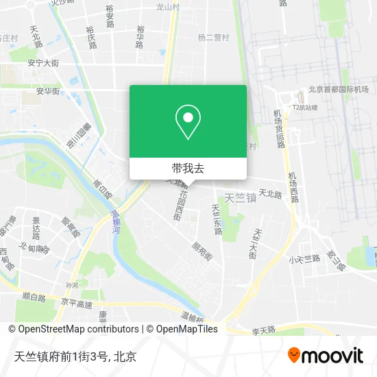 天竺镇府前1街3号地图