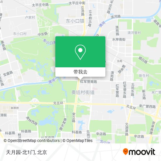 天月园-北1门地图