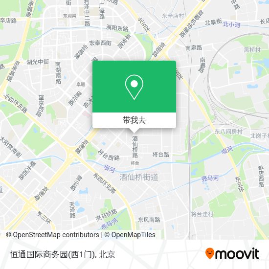 恒通国际商务园(西1门)地图