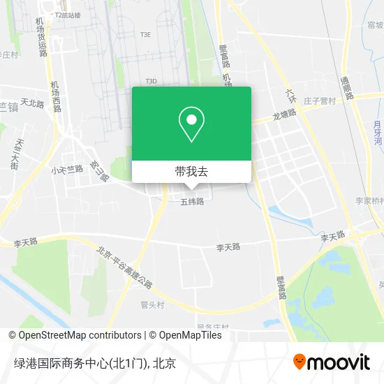绿港国际商务中心(北1门)地图