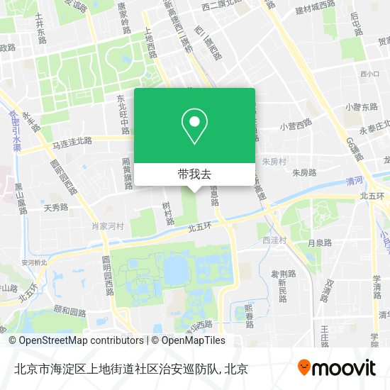 北京市海淀区上地街道社区治安巡防队地图