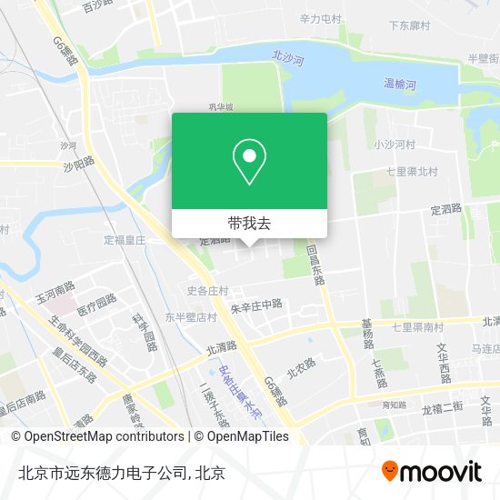 北京市远东德力电子公司地图