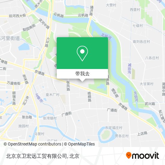 北京京卫宏远工贸有限公司地图
